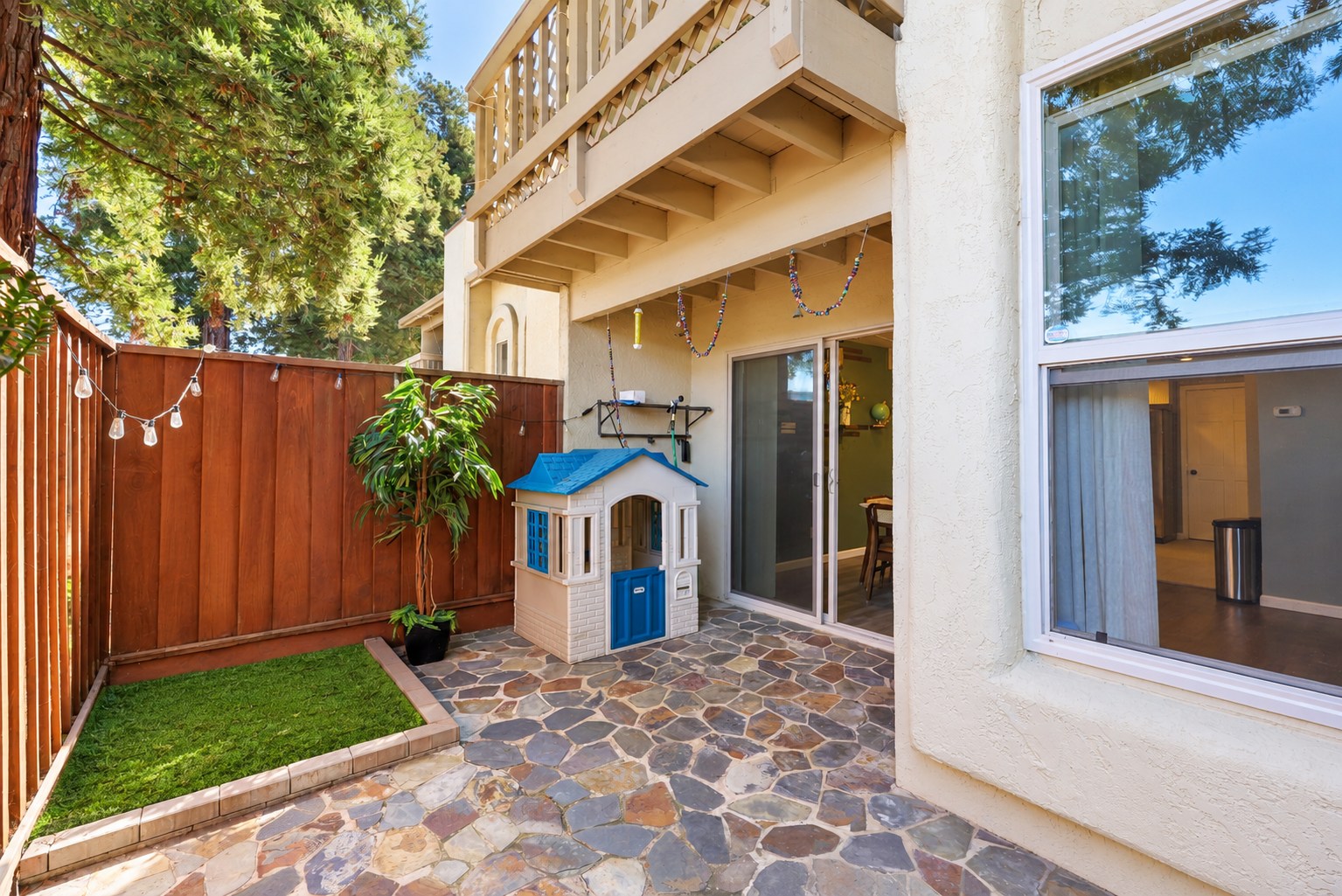 The private patio